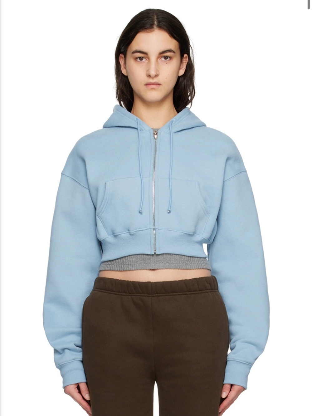 GUIZIO | Blue Cropped Hoodie | XS
